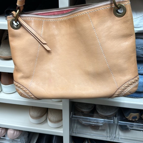 Rare vintage  COACH POPPY Leather Whipstich HIPPIE 19013 MSRP $328 - Picture 7 of 9